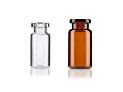 Sterile clear and amber glass vials